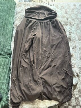 Offline brown fold over leggings